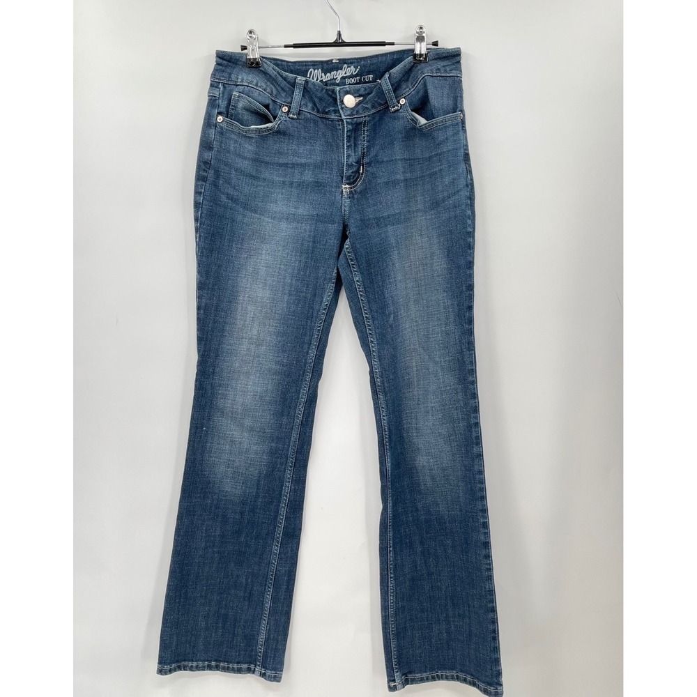 Wrangler Womens‎ Boot Cut Jeans Blue Denim Size 9x32